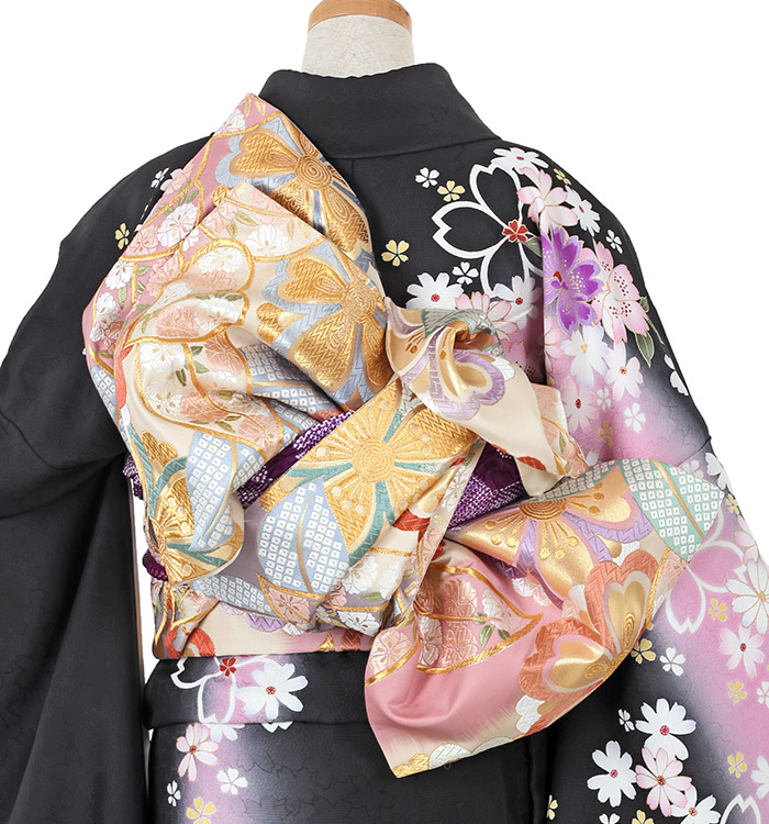 ひーちゃん 専用 アンティーク風 振袖（専用襦袢付）No.EA-1028-Mサイズの