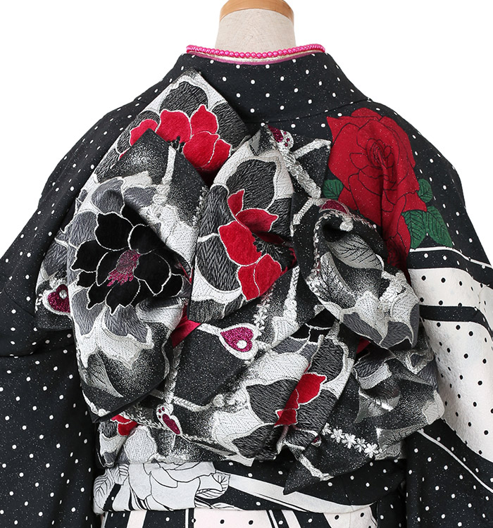 最終価格　振袖6点セット　長襦袢付きです　正絹♥お得・訳あり美品♥成人式 楽天市場】【成人式 振袖 レンタル】RS769 正絹 紺藍 牡丹桜に