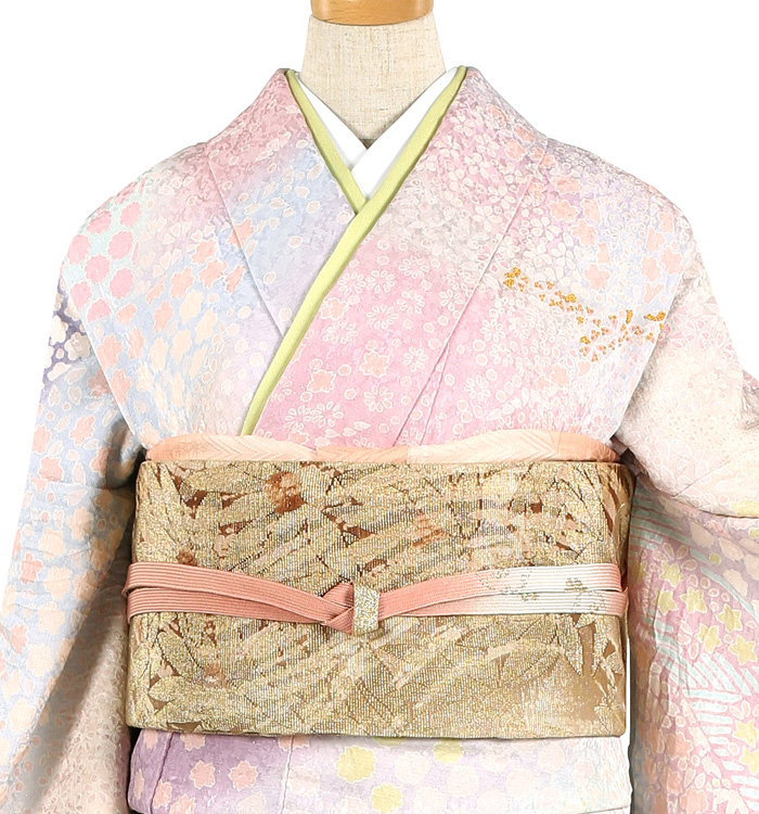 おぼろ絞り 訪問着 塩沢訪問着2点おまとめご購入者❣️ おぼろ染め 訪問着 No.AA-1621-Mサイズのレンタル｜きもの365