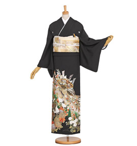 関芳 黒留袖 No.CA-0947-Lサイズ