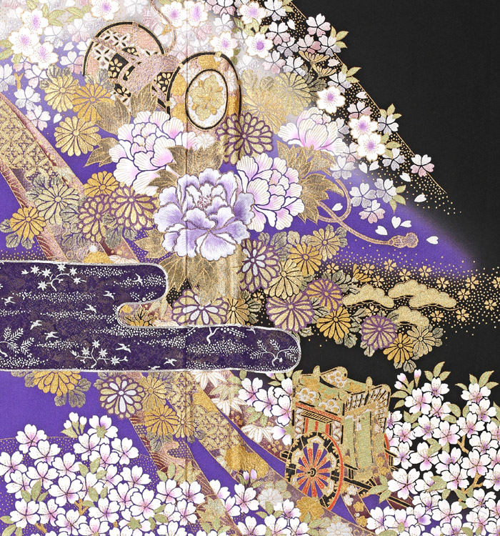 関芳 黒留袖 No.CA-0957-ワイド-MOサイズのレンタル｜きもの365