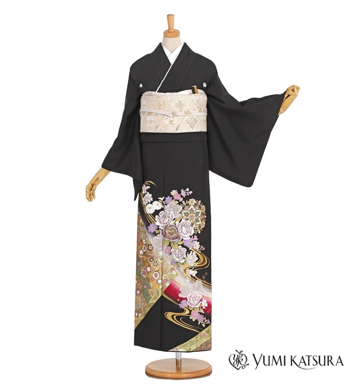 桂由美 黒留袖 No.CA-0961-Mサイズ