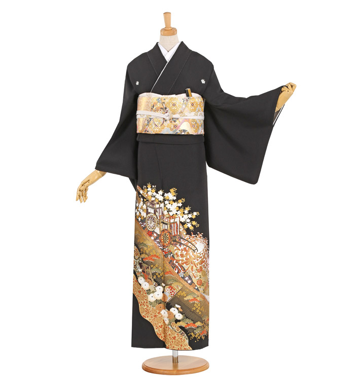 関芳 黒留袖 No.CA-0968-Mサイズ