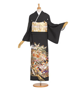 関芳 黒留袖 No.CA-0994-Lサイズ