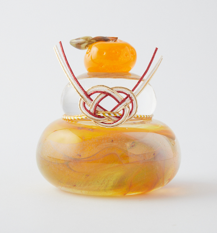 鏡餅 煌石ガラス No.5VY-0003-00の通販｜きもの365