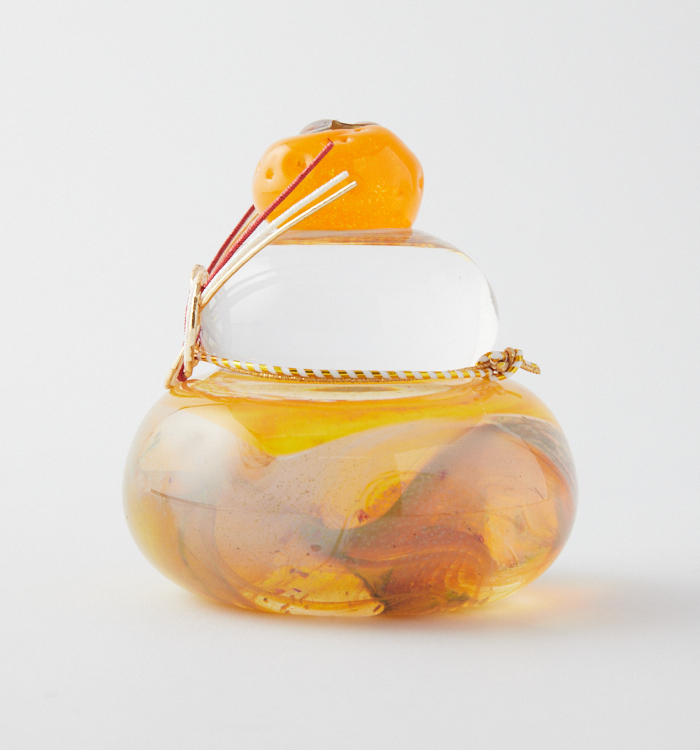 鏡餅 煌石ガラス No.5VY-0003-00の通販｜きもの365