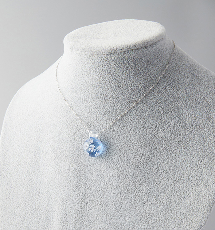 【ガラストップペンダント】桜茶（青） No.5WI-0020-00_01