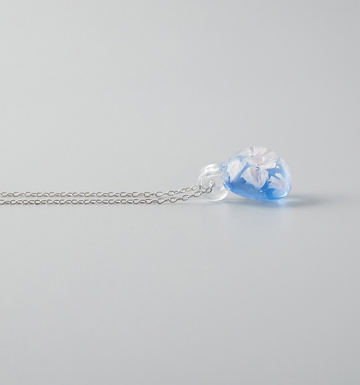 【ガラストップペンダント】桜茶（青） No.5WI-0020-00_06