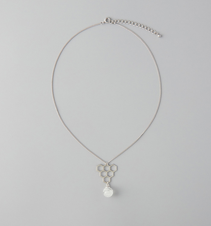 【ガラス玉ペンダント】燐光玉（ハニカム） No.5WI-0031-00_02