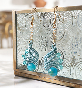 大きめアマゾナイトのピアス No.5XE-0013-00の通販｜きもの365