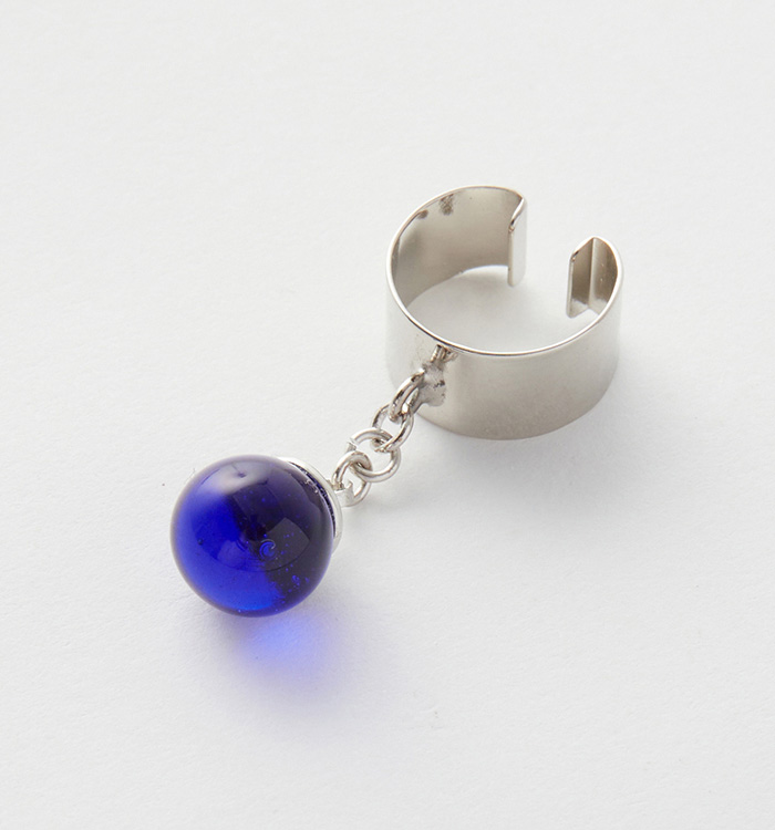 【ガラス玉イヤーカフ】瑠璃玉 No.5XT-0024-00_01