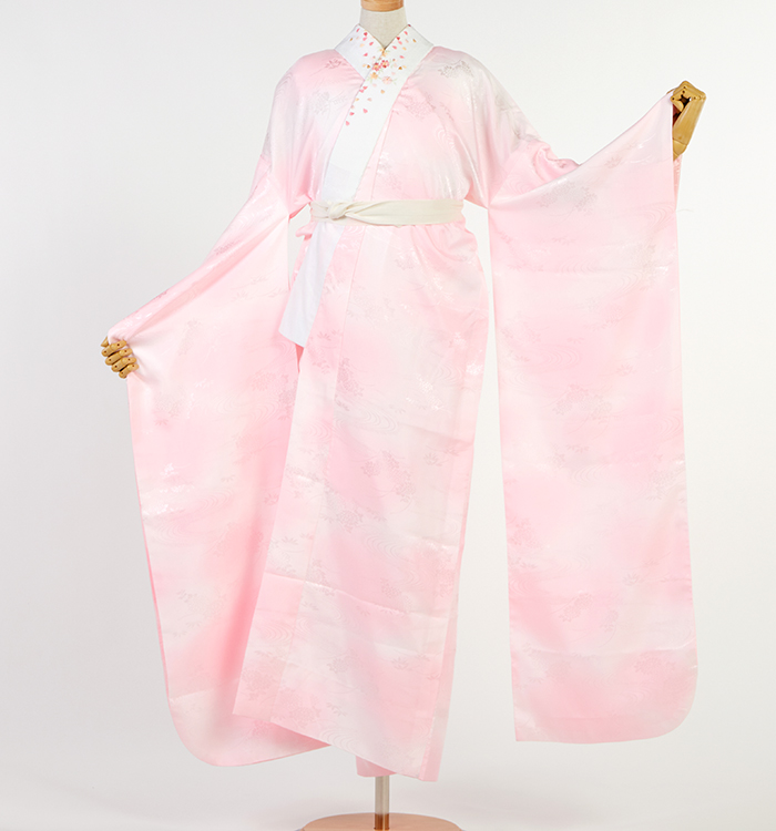 振袖用長襦袢 刺繍半衿付き 中古品 No.5YB-0206-00の通販｜きもの365