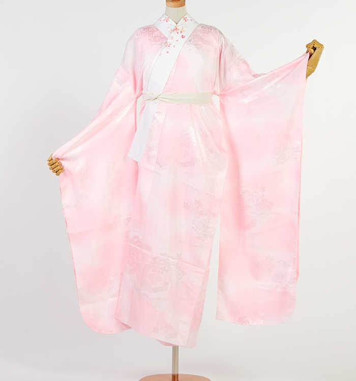 振袖用長襦袢 刺繍半衿付き 中古品 No.5YB-0207-00の通販｜きもの365