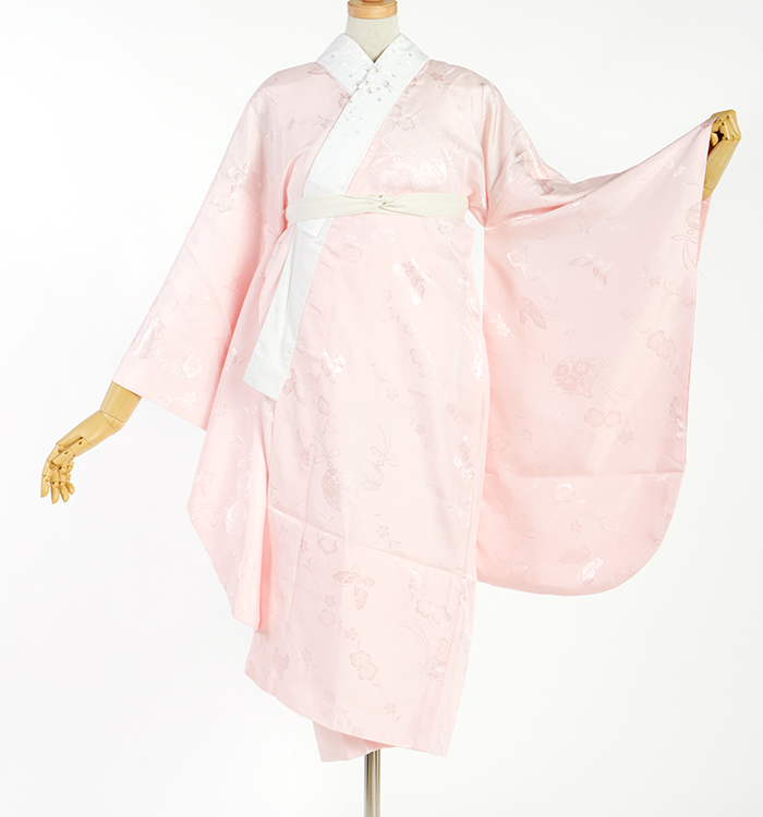 卒業袴 二尺袖用長襦袢 刺繍半衿付き 中古品 No.5YB-0230-00の