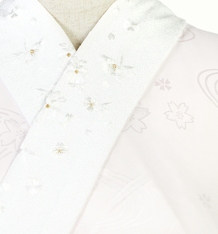 振袖用長襦袢 刺繍半衿付き 中古品 No.5YB-0233-00の通販