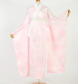 503u31☆振袖用長襦袢 ややふくよか /裄67.4袖丈112/半衿付☆美品 507u12☆振袖用長襦袢 ややふくよか り染 裄66.7袖丈112.5/刺繍