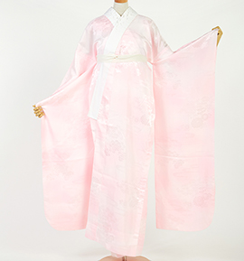 振袖用長襦袢 刺繍半衿付き 中古品 No.5YB-0234-00の通販
