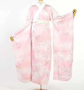 振袖用長襦袢 刺繍半衿付き 中古品 No.5YB-0274-00の通販｜きもの365