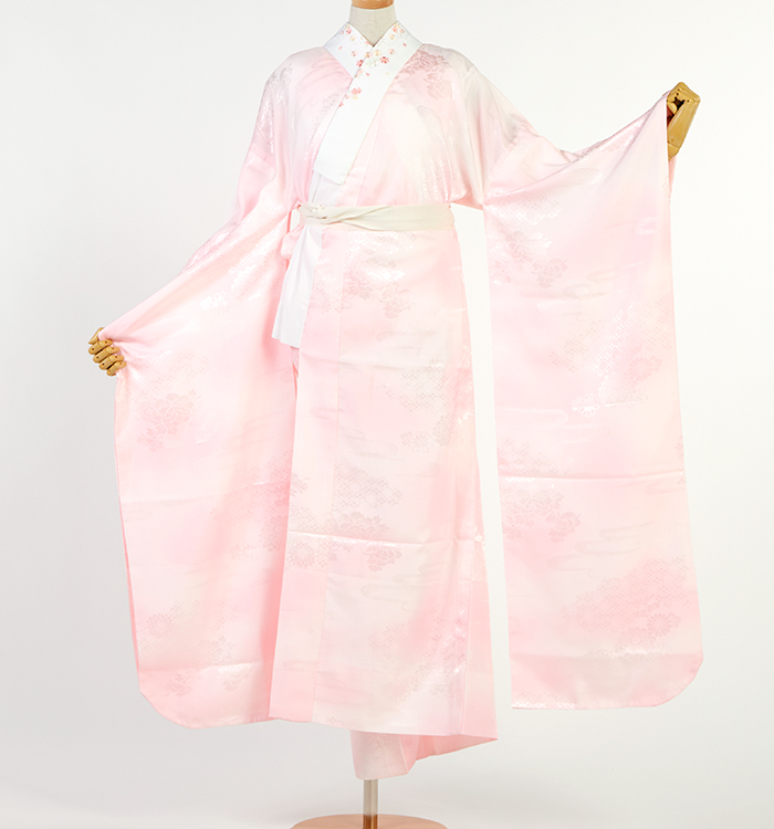 振袖用長襦袢 刺繍半衿付き 中古品 No.5YB-0262-00の通販｜きもの365