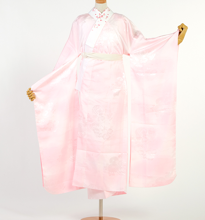 振袖用長襦袢 刺繍半衿付き 中古品 No.5YB-0265-00の通販｜きもの365