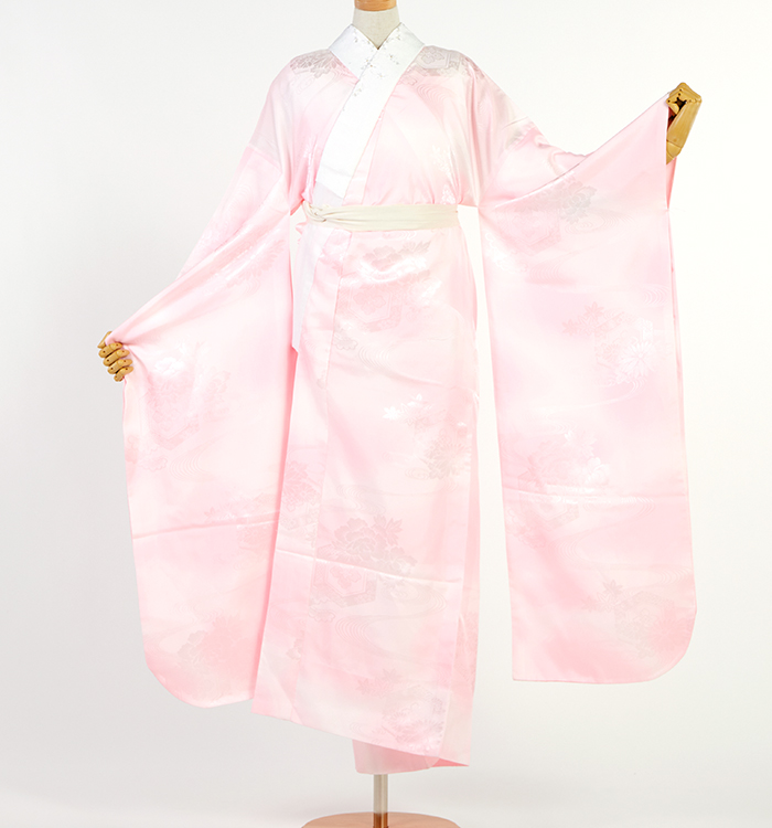 振袖用長襦袢 刺繍半衿付き 中古品 No.5YB-0269-00の通販｜きもの365