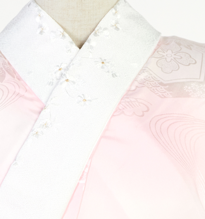 振袖用長襦袢 刺繍半衿付き 中古品 No.5YB-0269-00の通販｜きもの365
