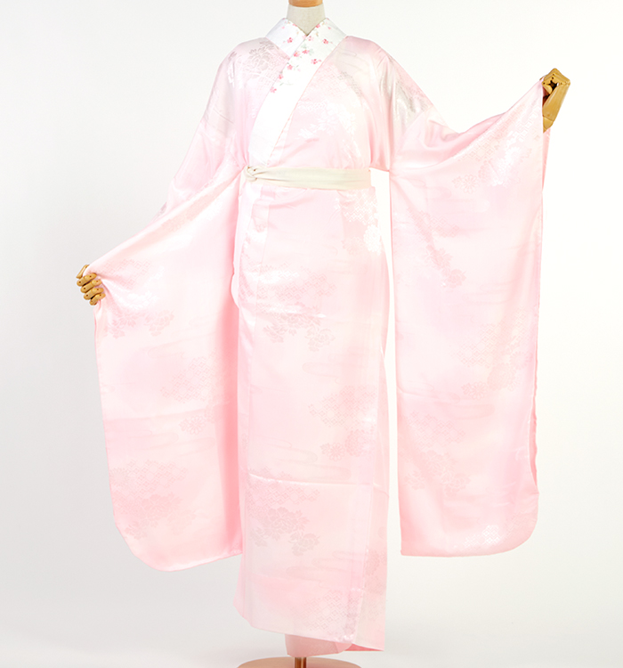 振袖用長襦袢 刺繍半衿付き 中古品 No.5YB-0271-00の通販｜きもの365