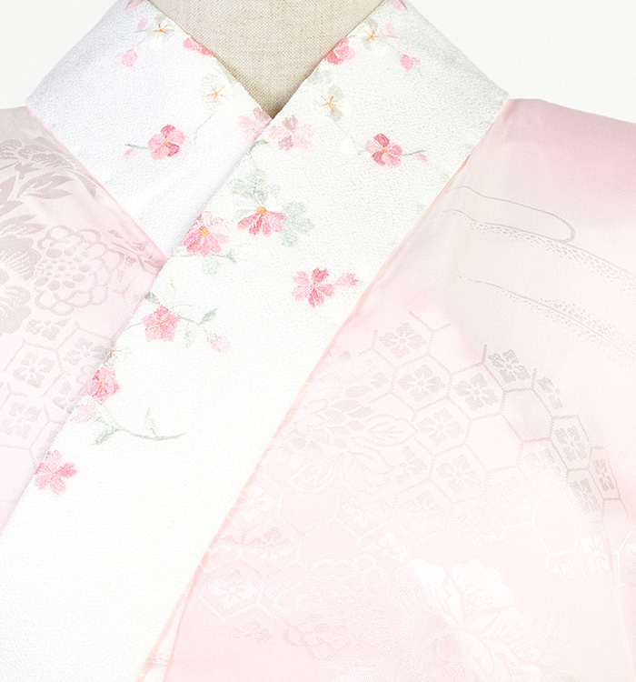 振袖用長襦袢 刺繍半衿付き 中古品 No.5YB-0271-00の通販｜きもの365