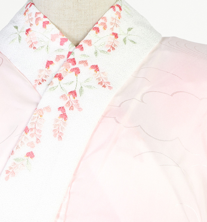 振袖用長襦袢 刺繍半衿付き 中古品 No.5YB-0274-00の通販｜きもの365