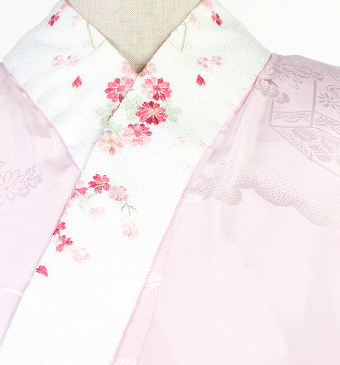 卒業袴 二尺袖用長襦袢 刺繍半衿付き 中古品 No.5YB-0289-00の通販