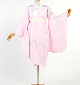 卒業袴 二尺袖用長襦袢 刺繍半衿付き 中古品 No.5YB-0291-00