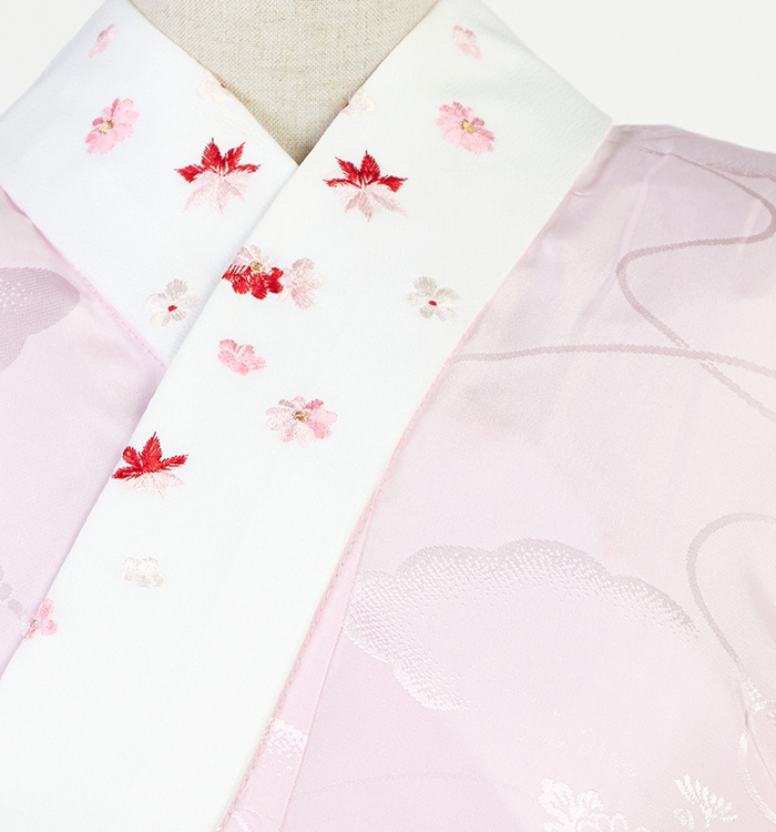卒業袴 二尺袖用長襦袢 刺繍半衿付き 中古品 No.5YB-0314-00_02