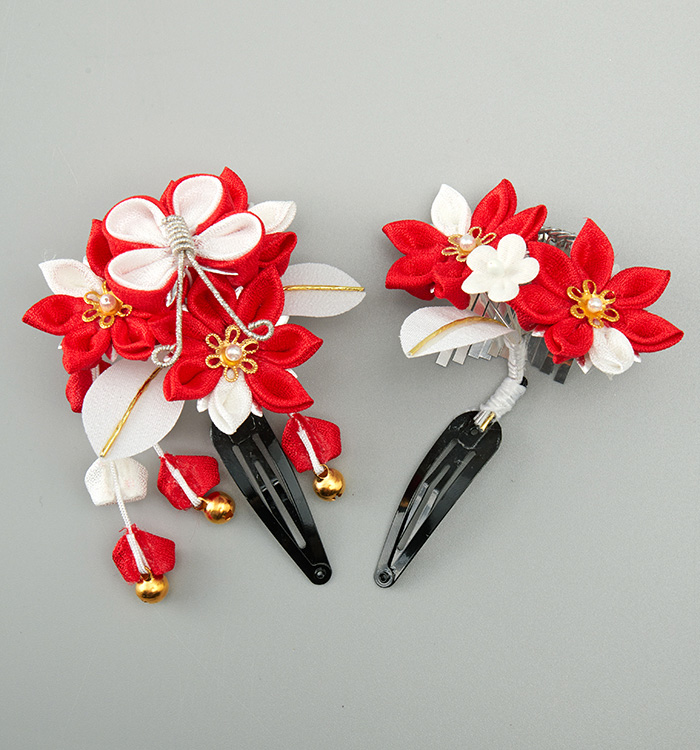 【 えるふぃ 】七五三髪飾り、カラフル えるふぃ様 専用 】七五三髪飾り、カラフル