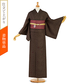 【仕立て上がり】小紋 すぐに着られる洗える着物 Lサイズ No.5YI-0020-10-R