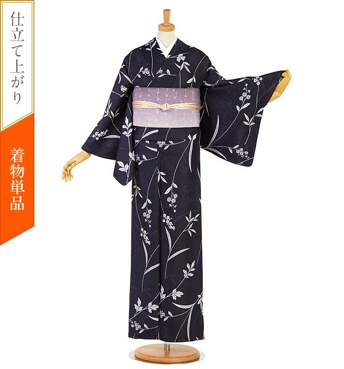 仕立て上がり】小紋 すぐに着られる洗える着物 Lサイズ No.5YI-0034-10