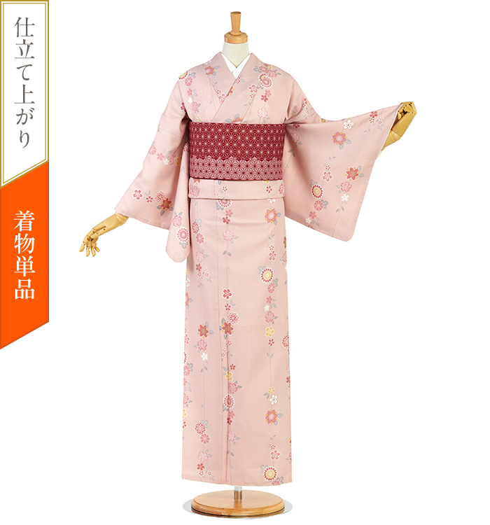 仕立て上がり】小紋 すぐに着られる洗える着物 Mサイズ No.5YI-0038-00