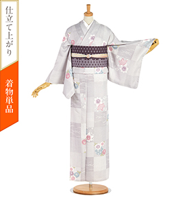 【仕立て上がり】小紋 すぐに着られる洗える着物 Lサイズ No.5YI-0041-10-R