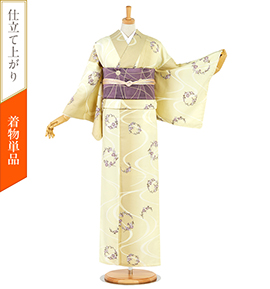 【仕立て上がり】小紋 すぐに着られる洗える着物 Lサイズ No.5YI-0052-10-R