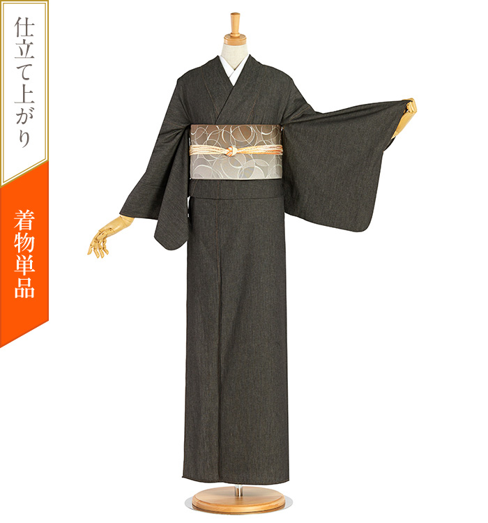 デニム着物 すぐに着られる洗える着物 Mサイズ No.5YI-0082-00-Rの通販