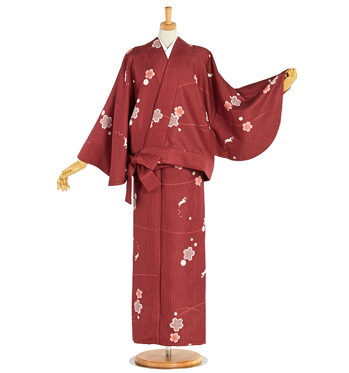 二部式着物 洗える着物 お仕立て上がり オフホワイト 新品 送料込み wk983 kimono-kyoukomati_3420