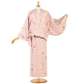 二部式着物 すぐに着られる洗える着物 No.5YI-0104-00-R