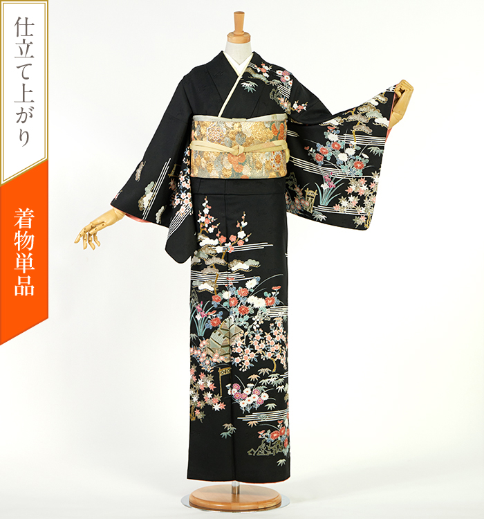 ♦️サマー価格♦️¥5000引き５点フルセット　正絹華やかな訪問着　袋帯 こだわり浴衣5点セット(浴衣/帯/下駄/腰紐/着付け冊子) 変わり織