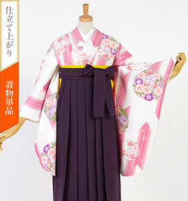 【中古品】小振袖 すぐに着られる洗える着物 No.5YI-0221-00