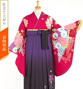 【中古品】Kansai 小振袖 すぐに着られる洗える着物 No.5YI-0224-00