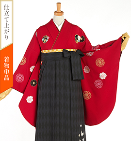 【中古品】小振袖 すぐに着られる洗える着物 No.5YI-0235-00