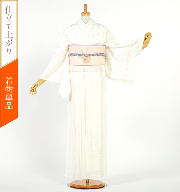 【仕立て上がり】夏小紋 すぐに着られる洗える着物 Lサイズ No.5YI-0244-23-R