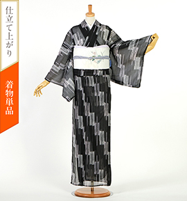 【仕立て上がり】夏小紋 すぐに着られる洗える着物 Mサイズ No.5YI-0246-12-R