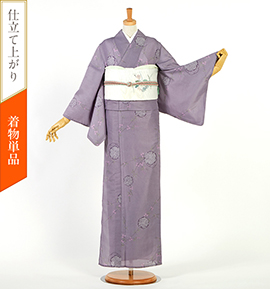 【仕立て上がり】夏小紋 すぐに着られる洗える着物 Lサイズ No.5YI-0252-03-R