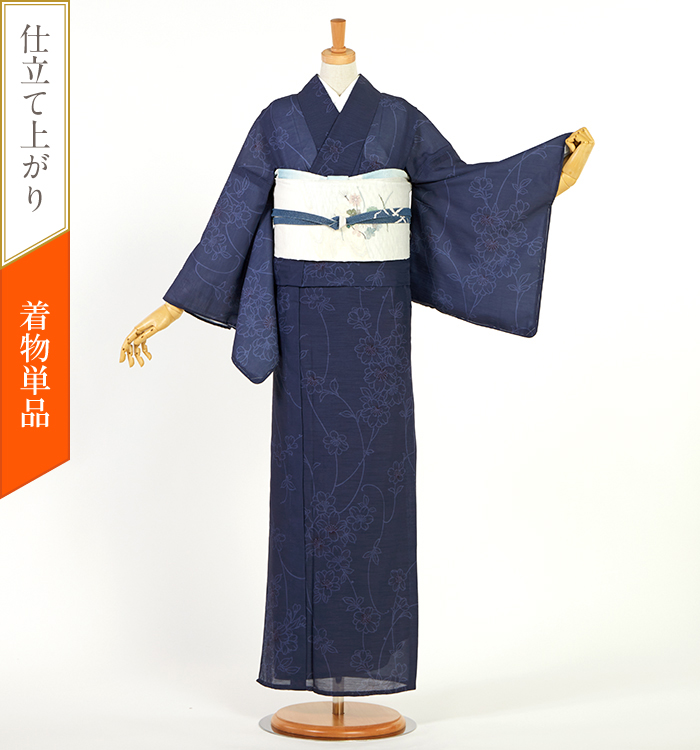 仕立て上がり】夏小紋 すぐに着られる洗える着物 Lサイズ No.5YI