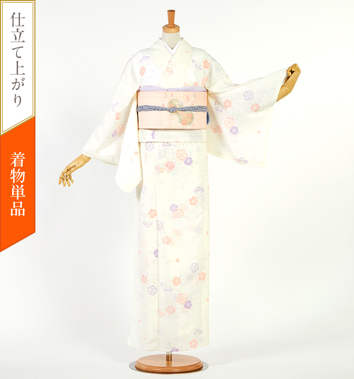 仕立て上がり】夏小紋 すぐに着られる洗える着物 Lサイズ No.5YI-0270